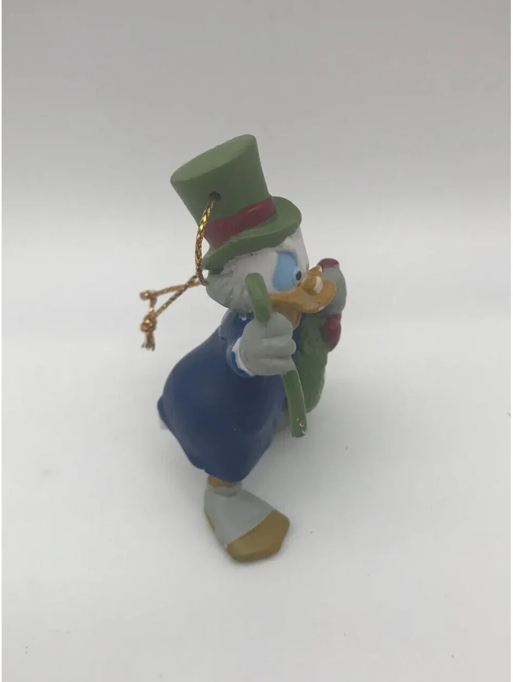 Scrooge McDuck Mickey Christmas Carol Ornament 2” PVC Figure Avon Disney Uncle